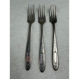 Community Plate Grosvenor Silverplate Dinner Forks Set of 3 circa 1921 oneida